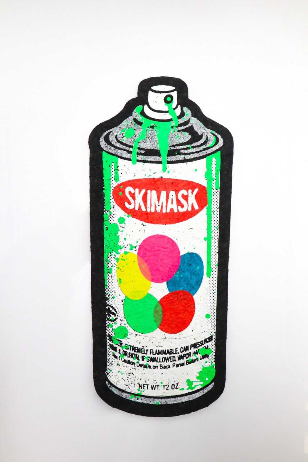 Neon Green Spray Can Mood Mat